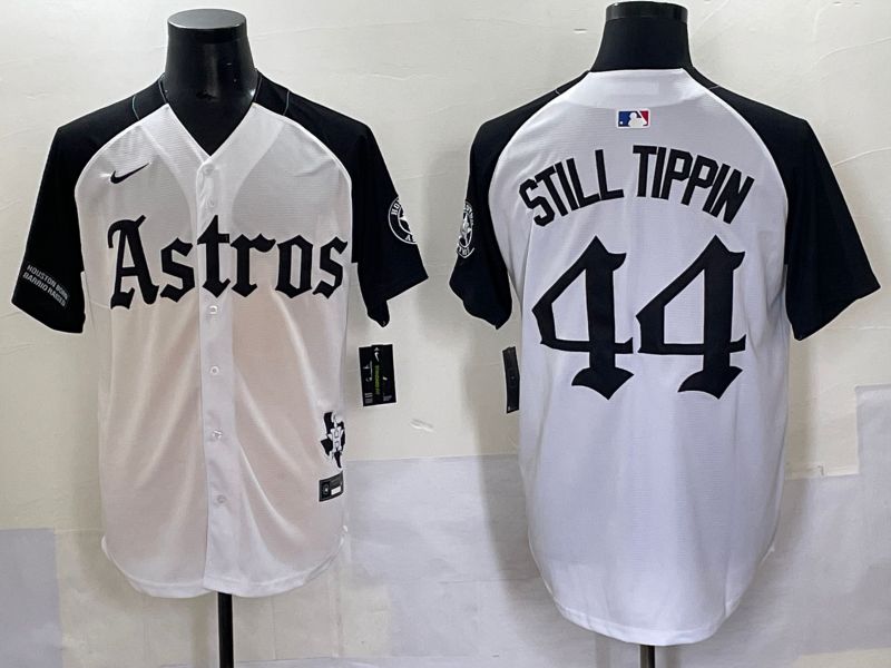 Men 2025 Houston Astros 44 Still Tippin White Black Five generations Joint Name Nike MLB Jersey style 11